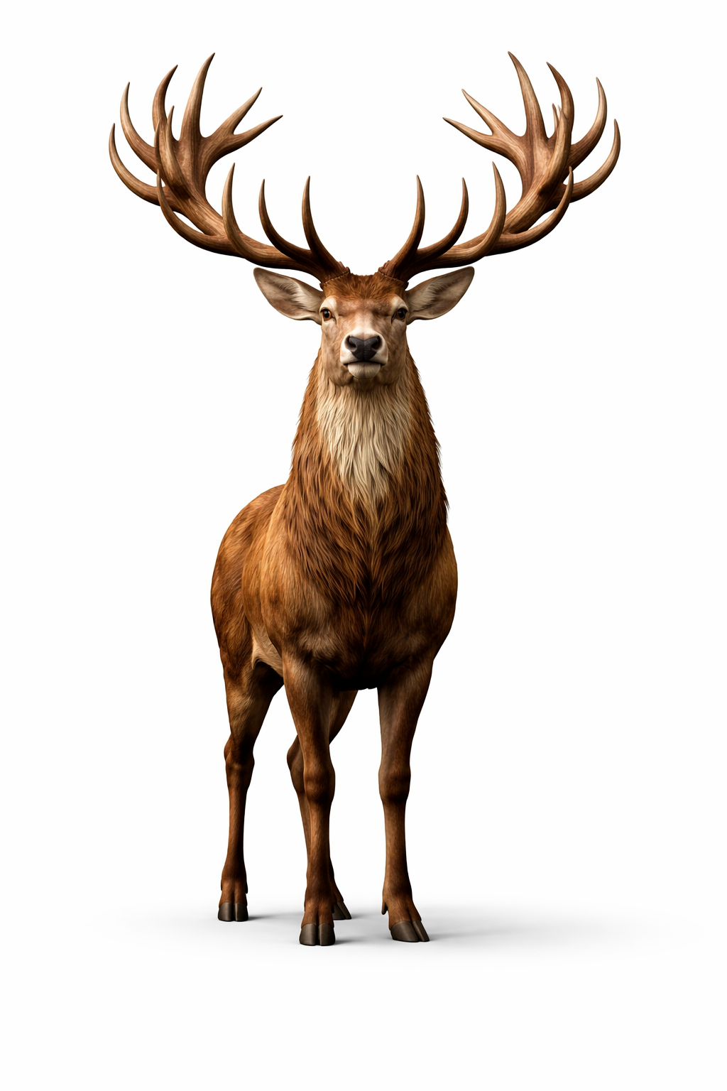 Majestic Deer with Large Antlers – 3D Printable STL File