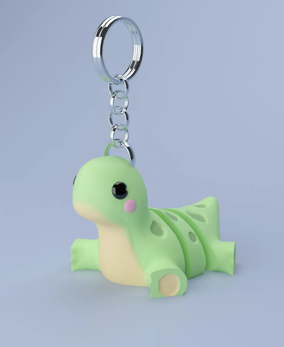 Cute Dino Keychain Flexi